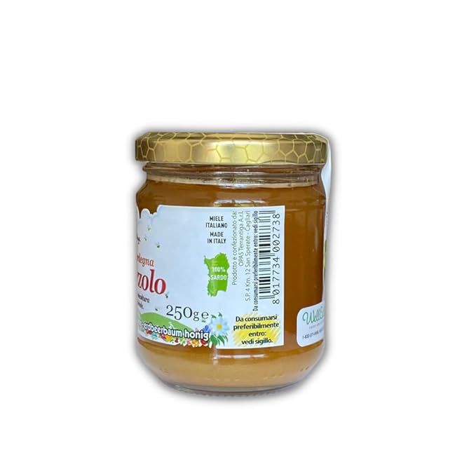 Corbezzolo Raw Honey from Wild Strawberry Tree Flowers, Artisanal Bitter-Sweet Honey from Sardinia