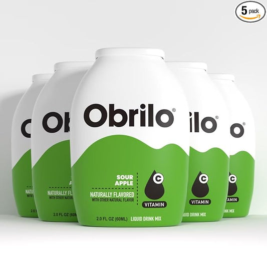 Obrilo Water Enhancer Liquid Flavoring Drops - ZERO Sugar/Calorie, Dye Free, Naturally Flavored