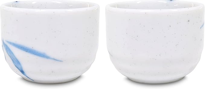 Product of Gifu Japan Japanese Sake Set, 1 Tokkuri Bottle Carafe and 4 Ochoko Cups Ceramic Sake