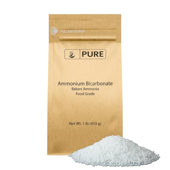 Pure Original Ingredients Ammonium Bicarbonate (1lb) Baker's Ammonia, Traditional Leavening Agent
