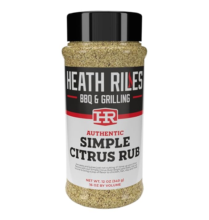 Heath Riles BBQ Rub - Simple Citrus Seasoning, Champion Pitmaster Recipe, Legendary Rubs For