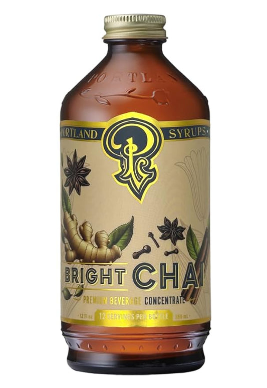 Portland Syrups Bright Chai Syrup - Coffee, Cocktails, Mocktails & Sodas - Premium Concentrate
