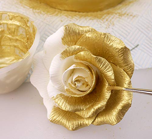 Luster Dust - Super Gold (4g 1x Jar) | Edible Vegan Dust & Paint for Cake Decorating, Ice Cream