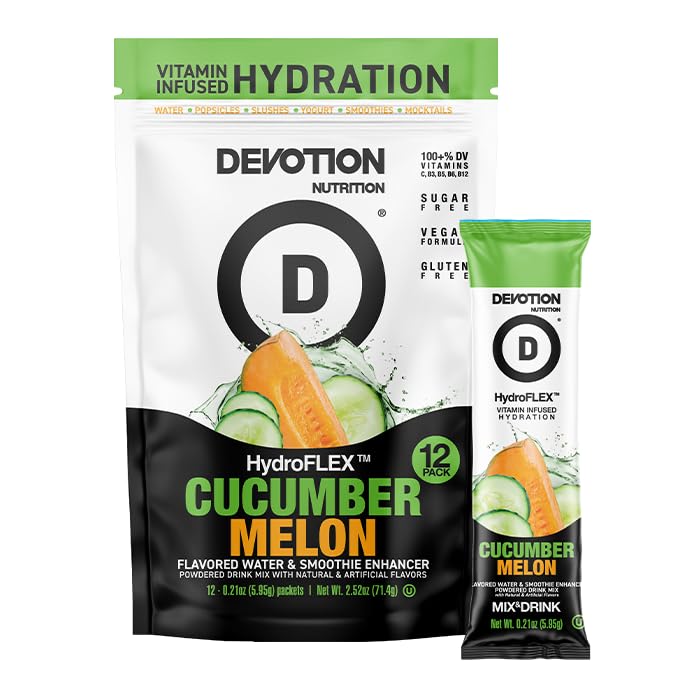Devotion Nutrition HydroFLEX Water Flavoring Packets ??Sugar-Free Hydration with Vitamins &