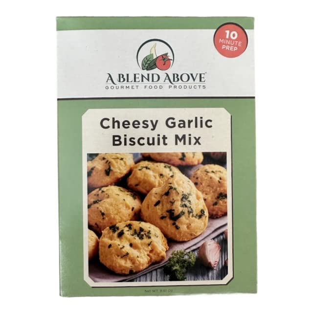 A Blend Above Cheesy Garlic Biscuit Mix - Easy to Bake, Makes 10 Biscuits, Breakfast Biscuits