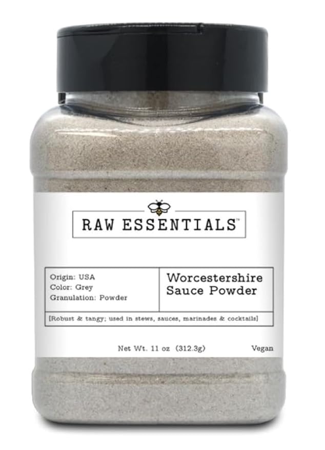 Raw Essentials Worcestershire Sauce Powder - Robust and Tangy - Elevates your Stews, Sauces