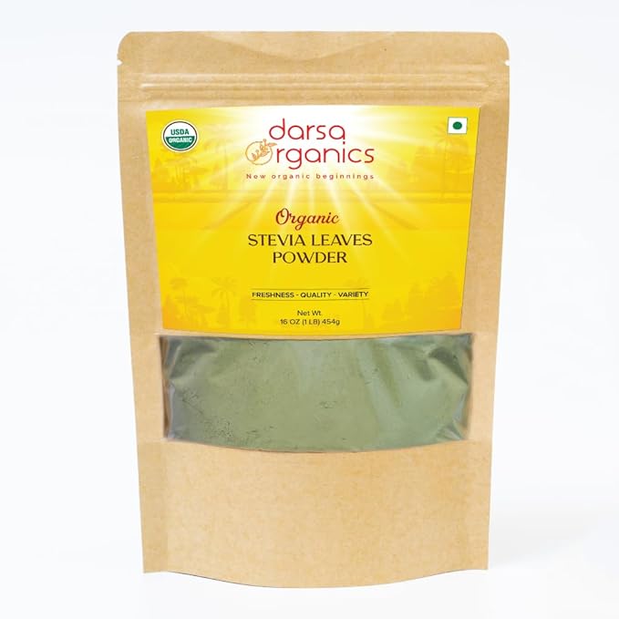 Stevia Powder 16 oz - Premium Grade USDA Organic Certified Plant Based Stevia Extract Powder for