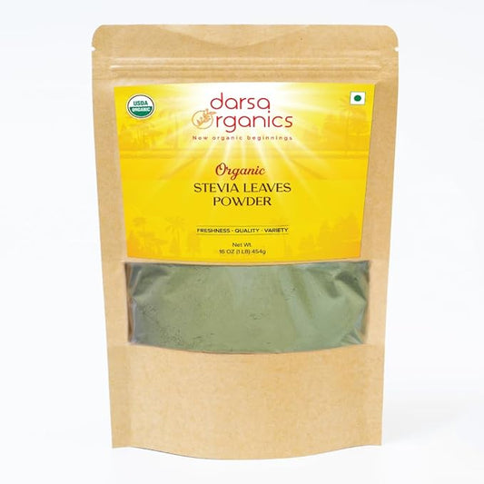 Stevia Powder 16 oz - Premium Grade USDA Organic Certified Plant Based Stevia Extract Powder for