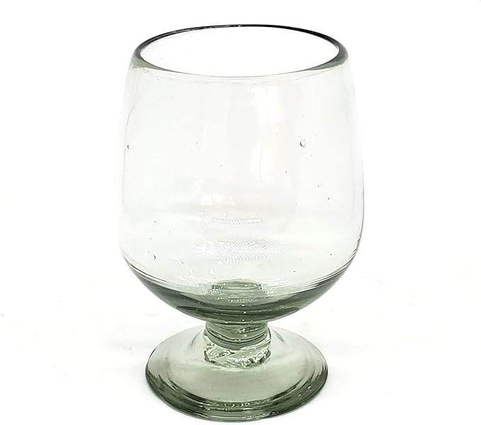 Clear 11 oz Large Cognac Glasses (set of 6), Recycled Glass, Lead-free, Toxin-Free (11 oz Large