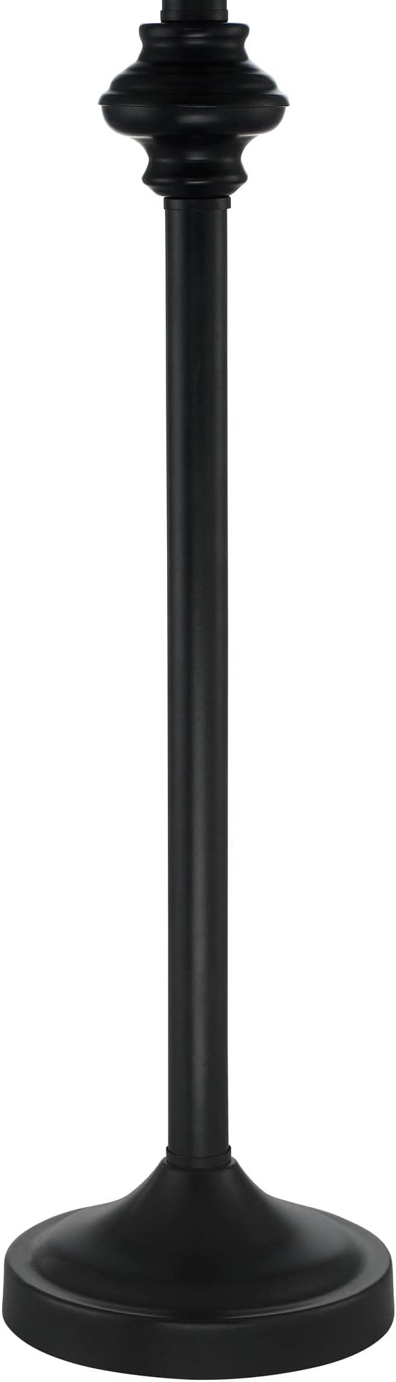 360 Lighting Carter Traditional 3 Piece Table Floor Lamp Set Black Metal Cream Fabric Tapered Drum