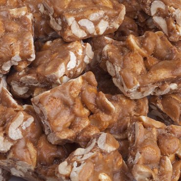 FERIDIES Unique Candy Nut Tins Homemade Peanut Brittle Crunch, Top Grade Virginia Peanuts, No