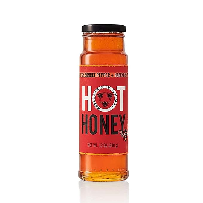 Savannah Bee Company 100% Pure and Gluten Free - Sweet and Spicy Honey Hot Sauce - Infused With