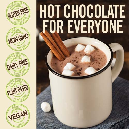 Castle Kitchen Caramel Dark Hot Chocolate - Premium Plant Based, Dairy Free, Gluten-Free, Vegan Hot