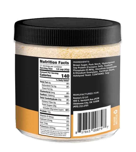 Kosmos Q Original BBQ Pork Injection, Meat Marinade for Pulled Pork, Chops, Ribs, Tenderloin &