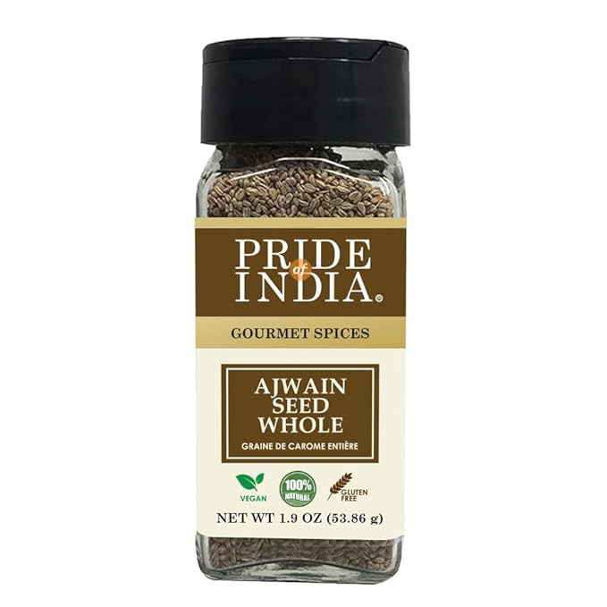 Pride of India – Ajwain Seed Whole – Gourmet Carom Seeds – Flavoring agent for Savory Dishes