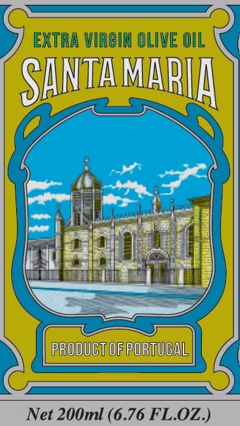Extra Virgin Olive Oil - Santa Maria Portuguese Vintage Metal Tin - 200ml. This is a brand with