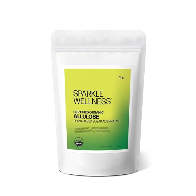 Sparkle Wellness Organic Allulose | A plant-based sugar alternative with zero glycemic impact |