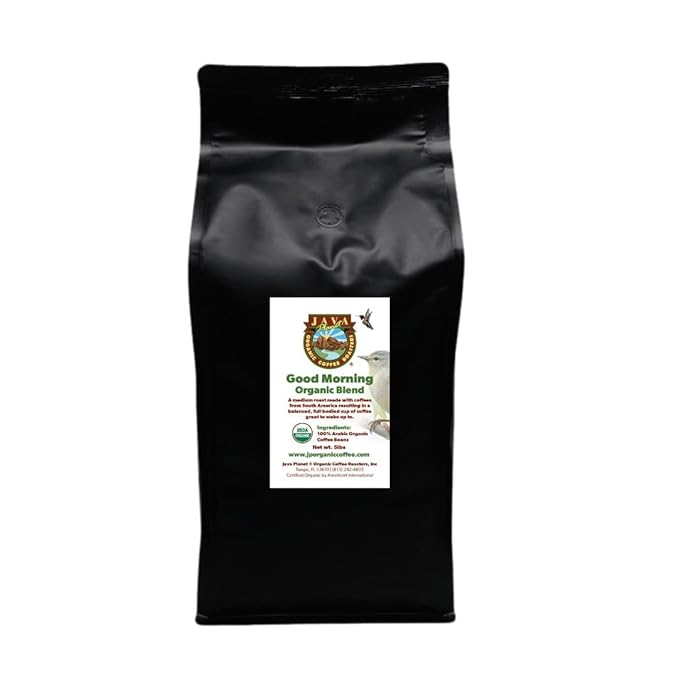 Low Acid Organic Coffee ??Whole Bean, Mold-Free & Stomach Friendly by Java Planet, Good Morning