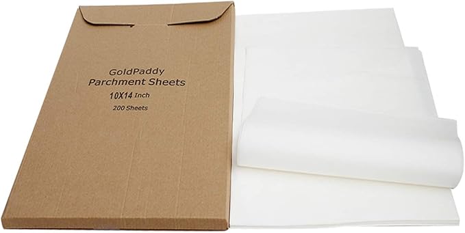 Parchment Sheets (200Pcs), 10 x 14 Inches Non-Stick Precut Baking Parchment Paper for Baking