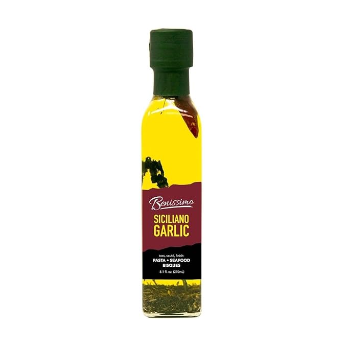 Siciliano Herb Infused Oil, All Natural Gourmet Cooking Oil with Fragrant Mediterranean Herbs