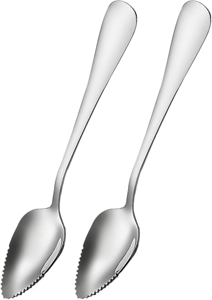 Grapefruit Spoons Serrated Edge Stainless Steel Grapefruit Utensils Tool Dessert Spoons for Citrus