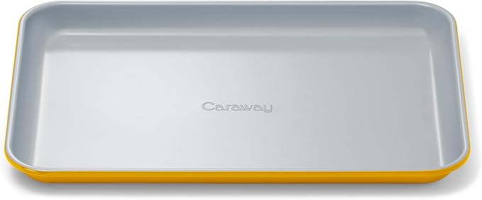 Caraway Nonstick Ceramic Small Baking Sheet (9x13”) – Non-Toxic, PTFE & PFOA Free – Oven Safe