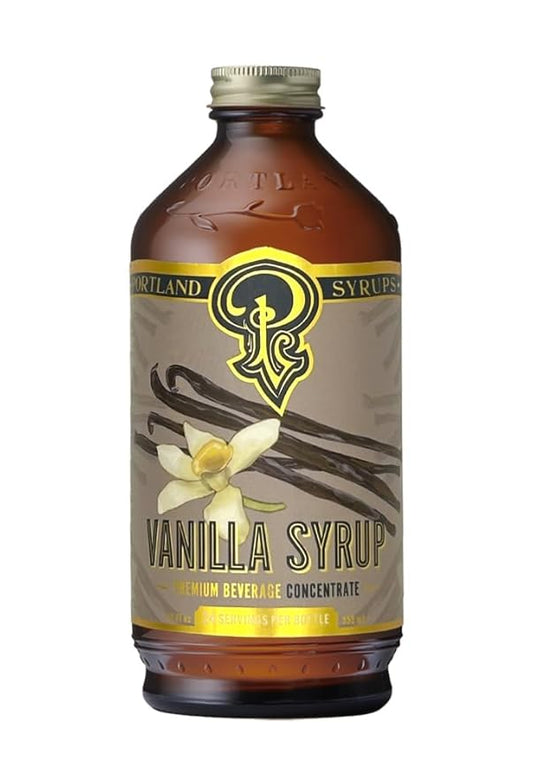 Portland Syrups Vanilla Syrup – Flavoring for Coffee, Lattes, Cold Brew, Macchiatos, Cocktails, &