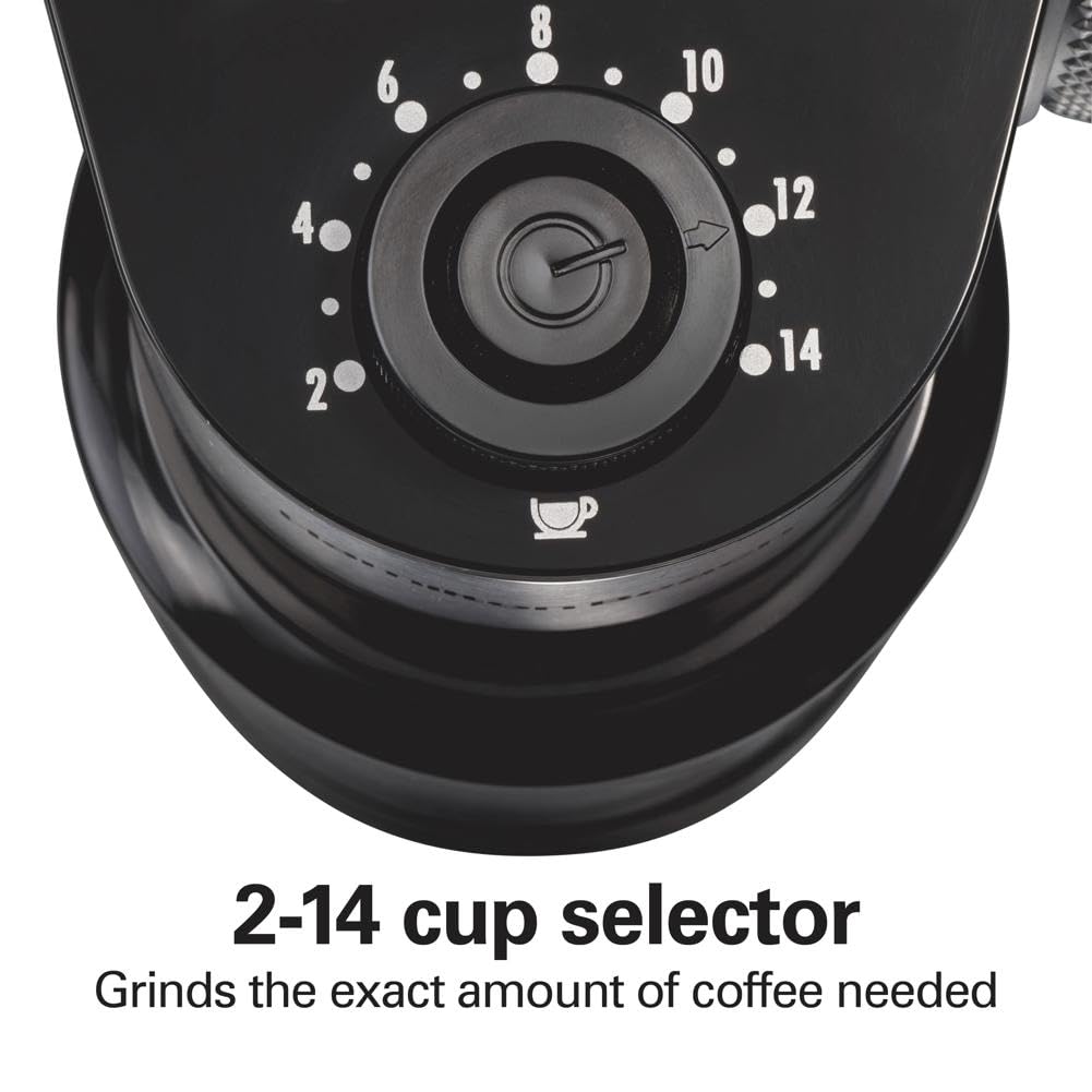 Hamilton Beach Electric Burr Coffee Grinder with Large 16 oz. Hopper