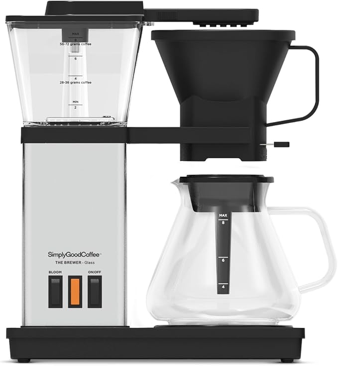SimplyGoodCoffee Coffee Maker / Coffee Machine. 8 Cup Automatic Drip Pour Over Coffee Brewer. Easy