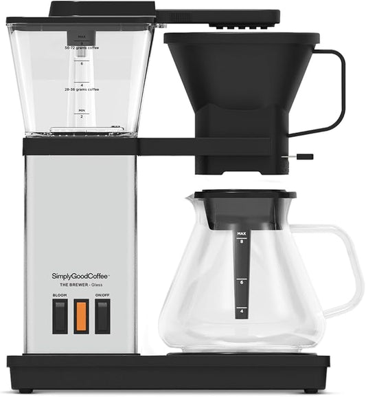 SimplyGoodCoffee Coffee Maker / Coffee Machine. 8 Cup Automatic Drip Pour Over Coffee Brewer. Easy