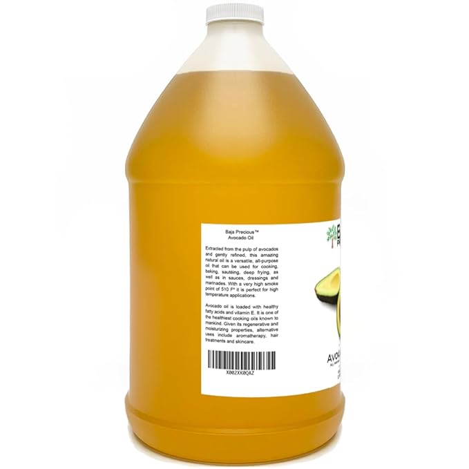Baja Precious - Avocado Oil 100% Pure, 1 Gallon Jug, Food Grade Perfect for High Heat Cooking