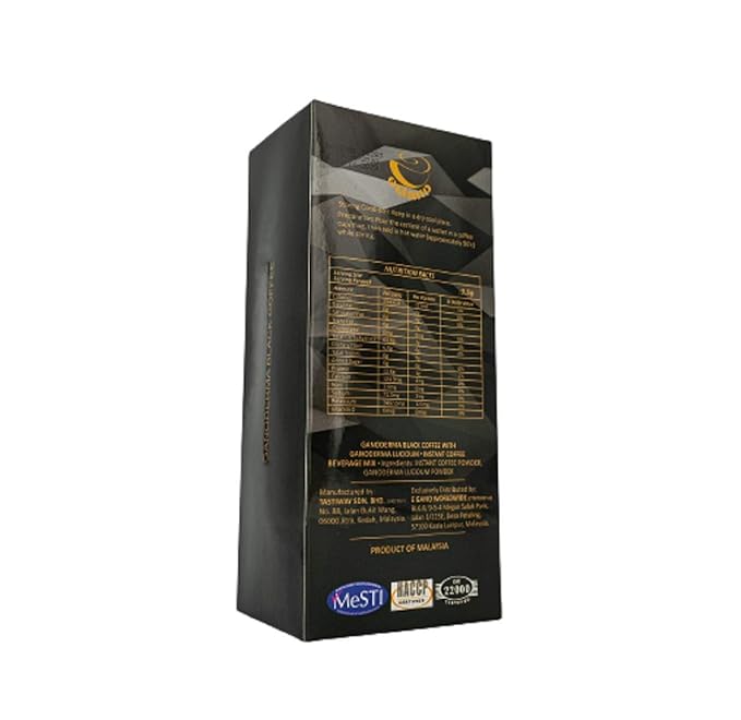 1 Box eGano Ganoderma Black Coffee (3.5g x 30 Sachets) - Premium Quality Instant Coffee With