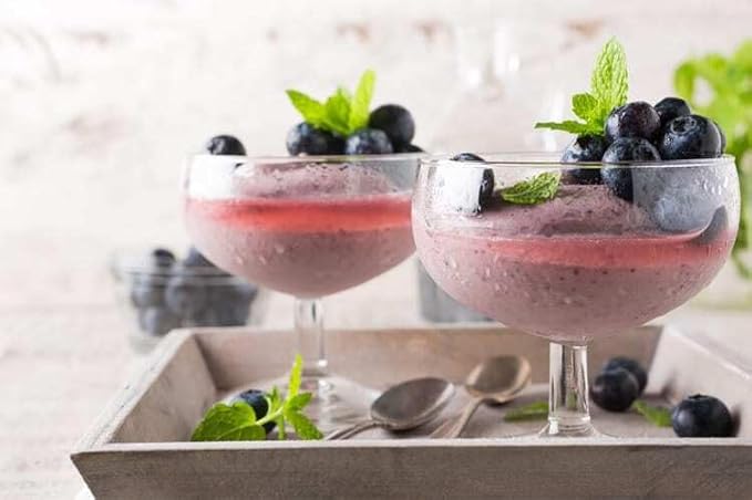 A Blend Above Blueberry Blue No Bake Dessert Mix - All Natural, Gluten Free, No MSG - Instant