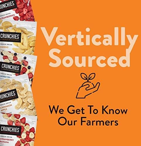Crunchies Freeze-Dried Fruits, 100% All Natural Crispy Fruit, Non GMO and Kosher, Resealable Freeze