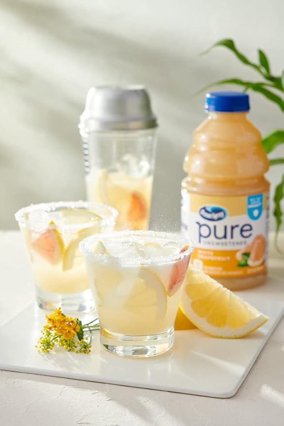 Ocean Spray® Pure Unsweetened White Grapefruit, 100% White Grapefruit Juice, 32 Fl Oz Bottle, (Pack