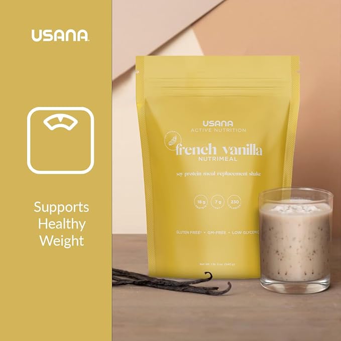 USANA Nutrimeal Meal Replacement Shake - French Vanilla - NON-GMO - Gluten Free - Low Glycemic