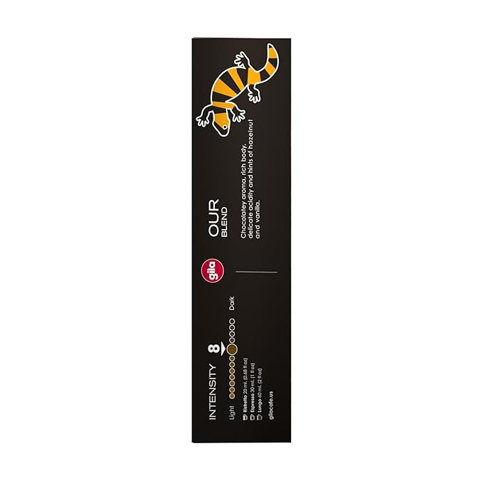 GILA Café Espresso Lungo Aluminum Coffee Capsules – Medium Roast Coffee Pods Compatible with