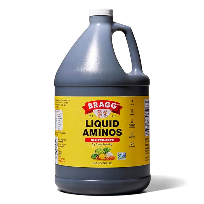 Bragg Liquid Aminos All-Purpose Seasoning - 128 fl oz - Gluten-Free Soy Sauce Alternative - Perfect