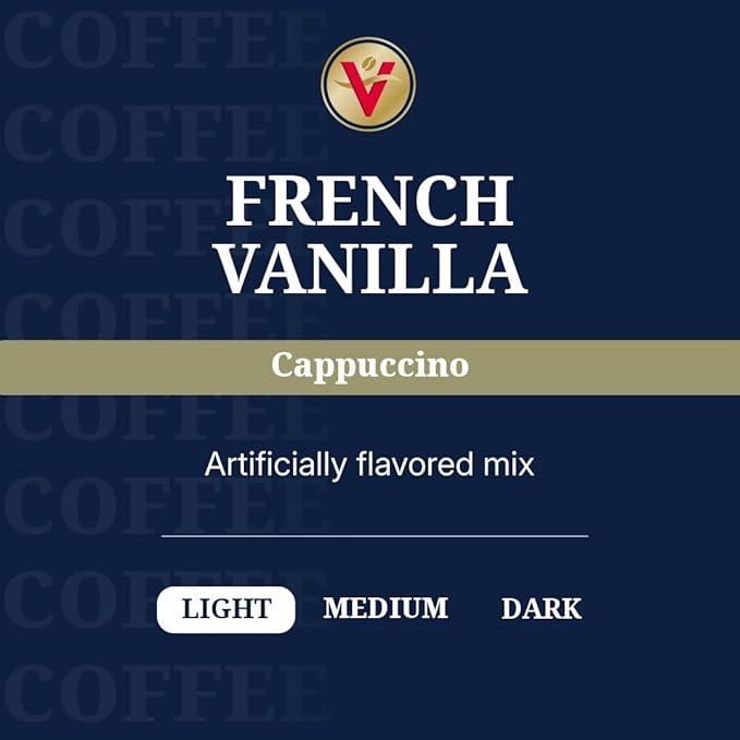 Victor Allen's Coffee French Vanilla Flavored Cappuccino Mix, 42 Count, Single Serve K-Cup Pods for