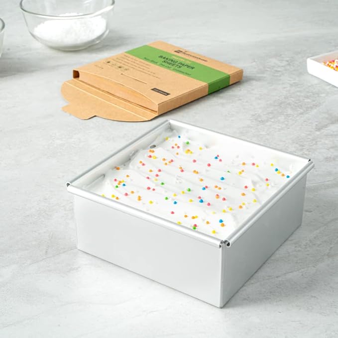 Restaurantware Pastry Tek 5 x 5 Inch Parchment Paper Sheets 1000 Greaseproof Baking Sheets For Oven