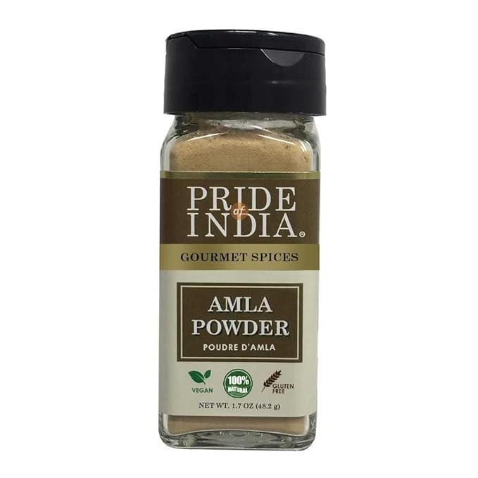 Pride of India – Amla Powder – Gourmet Spice – Tangy & Savory – Pure Indian Gooseberry Ground