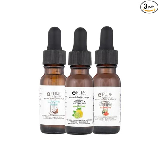 Pure Inventions - Coconut Water, Lemon Lime & Watermelon Water Infusion Drops - Antioxidants