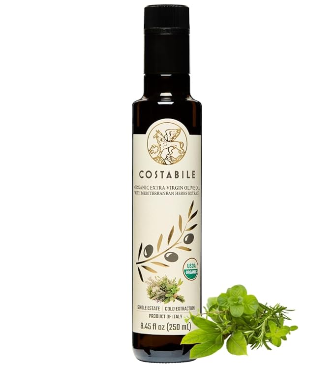 Herbed Olive Oil - Extra Virgin Tuscan Herb Olive Oil from Italy - Perfect for Infused