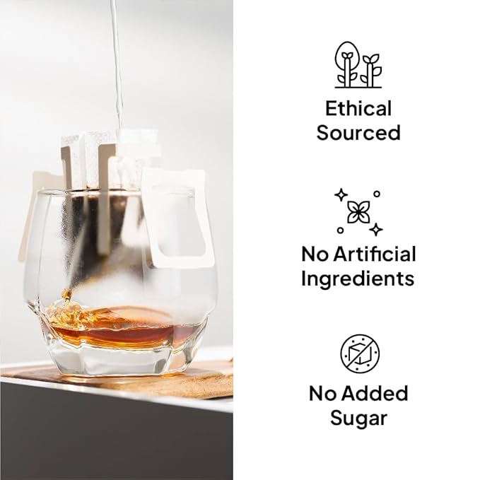 Blu Ore Premium Vietnamese Coffee - Single Serve Pour Over (8 Pack) - 100% Arabica Drip Bag Coffee