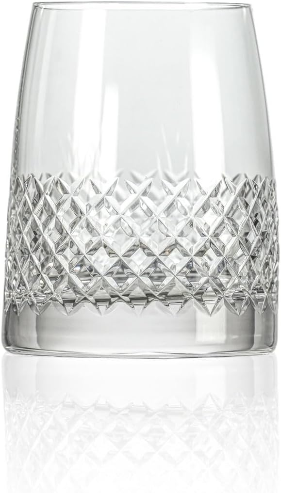 Rolf Glass Diamond Tequila Tasting Glass | 5oz Tequila Taster | Lead-Free, Diamond-Wheel Engraved |