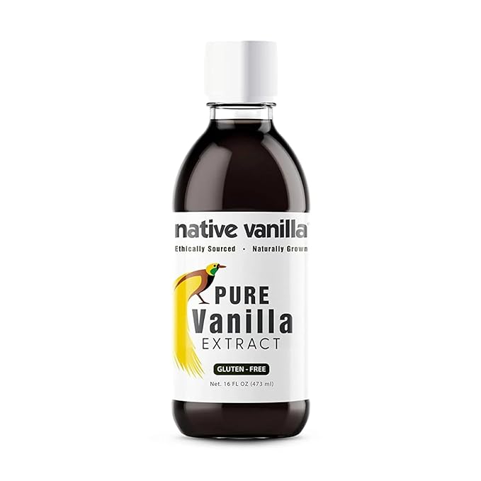 16 oz Pure Vanilla Extract - 100% Real Vanilla Extract - For Cooking, Drinks & Desserts - 100%