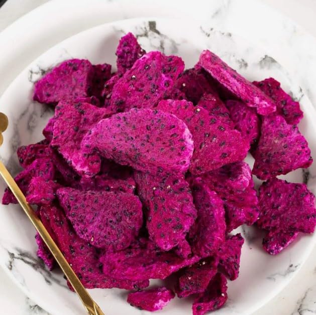 Healthy Freeze Dried Wild Red Dragon Fruit Candy 2-Oz No Sugar Added Gluten Free Non GMO Kosher