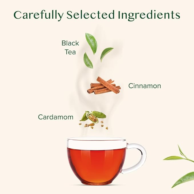 VAHDAM, Cinnamon Masala Chai Tea (50+ Cups,3.53oz) Ancient Cinnamon Tea Recipe | Spiced Chai Tea