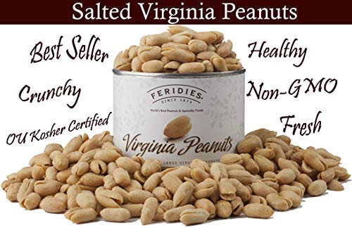FERIDIES Extra Large Virginia Peanuts, Non-Gmo, No Preservatives, Cooked in Pure Peanut Oil
