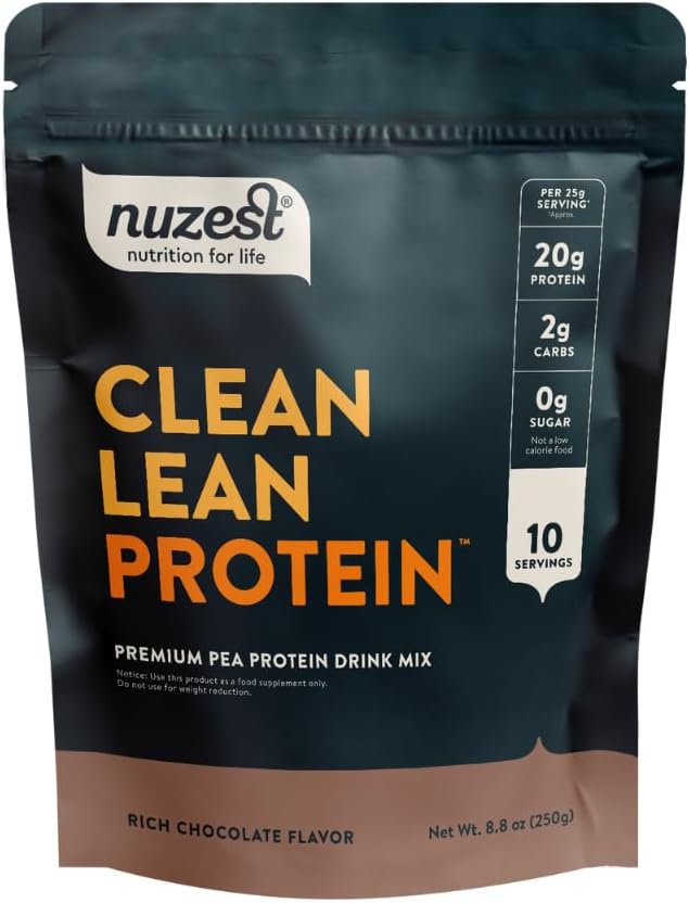 Nuzest - Pea Protein Powder - Clean Lean Protein, Premium Vegan Plant Based Protein Powder, Dairy